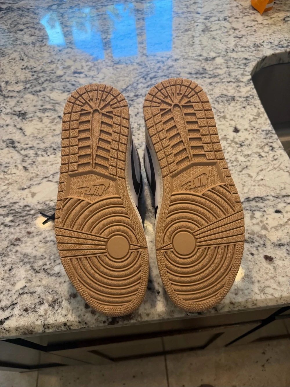 Nike Cream and Brown WMNS Air Jordan 1 Retro Shoe Box